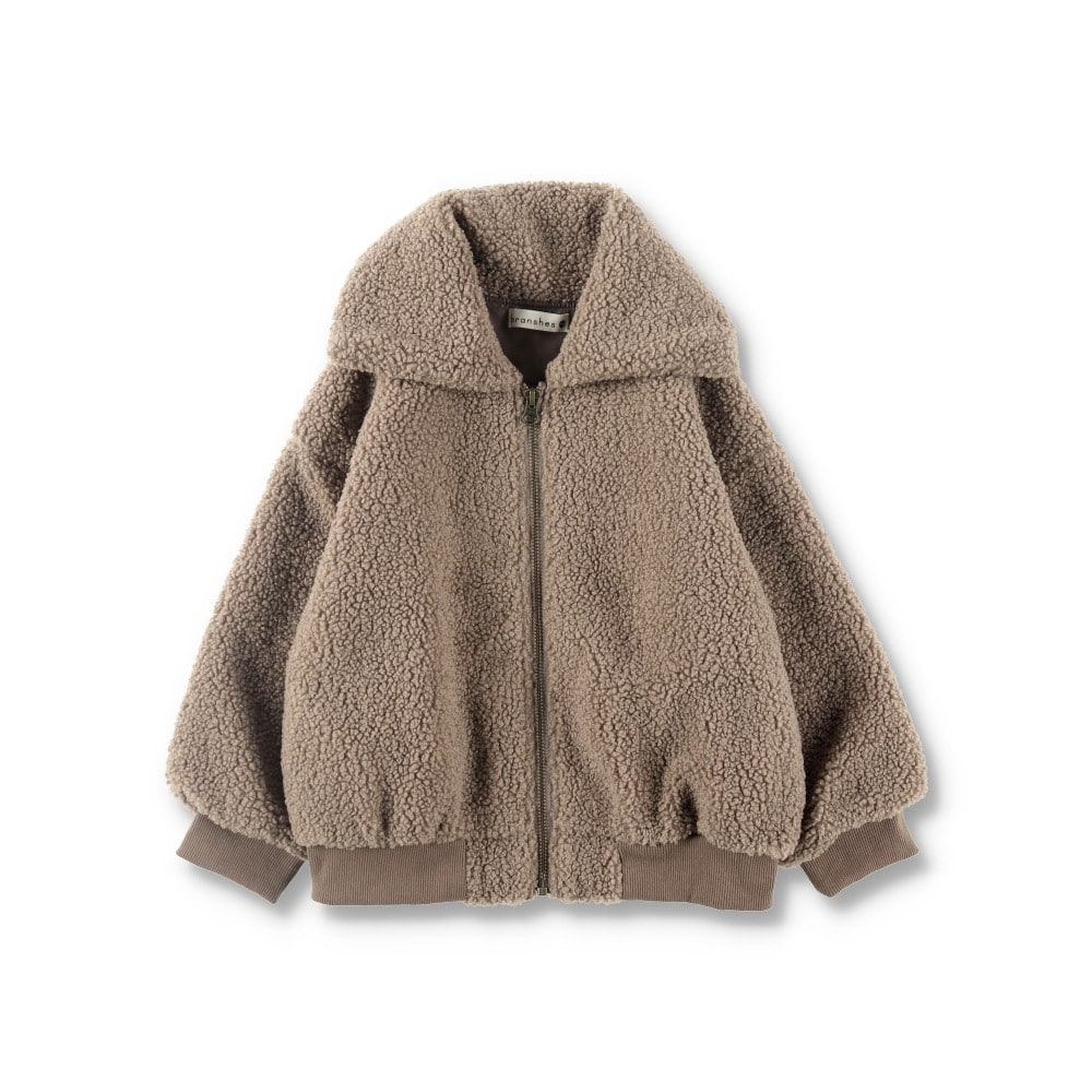 大きめ衿ボアジャケット