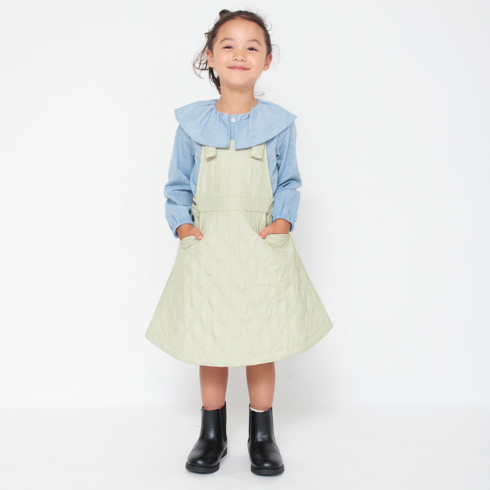 キルティングジャンパースカート