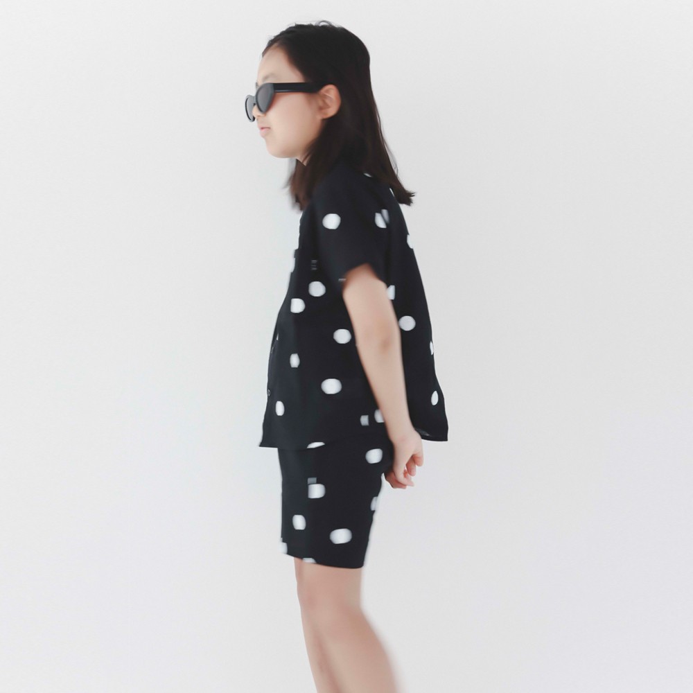 ドット柄ブラック(92)