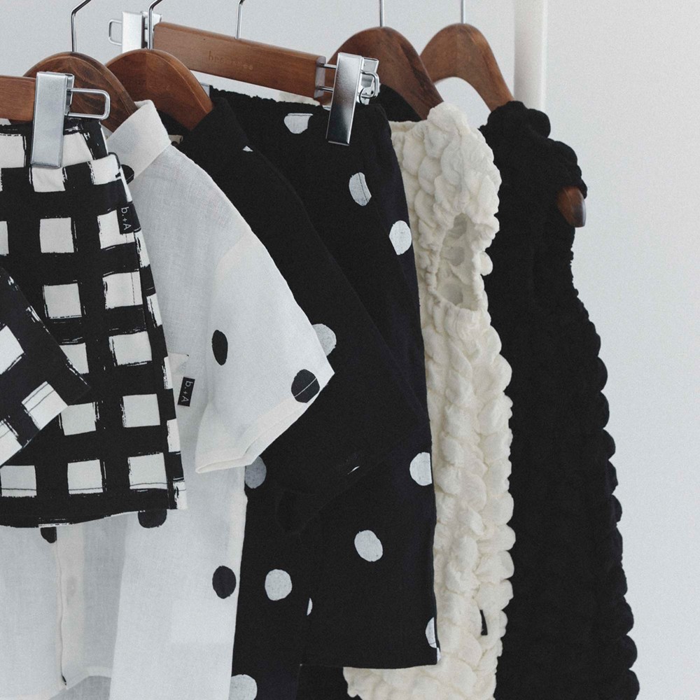 ドット柄ブラック(92)