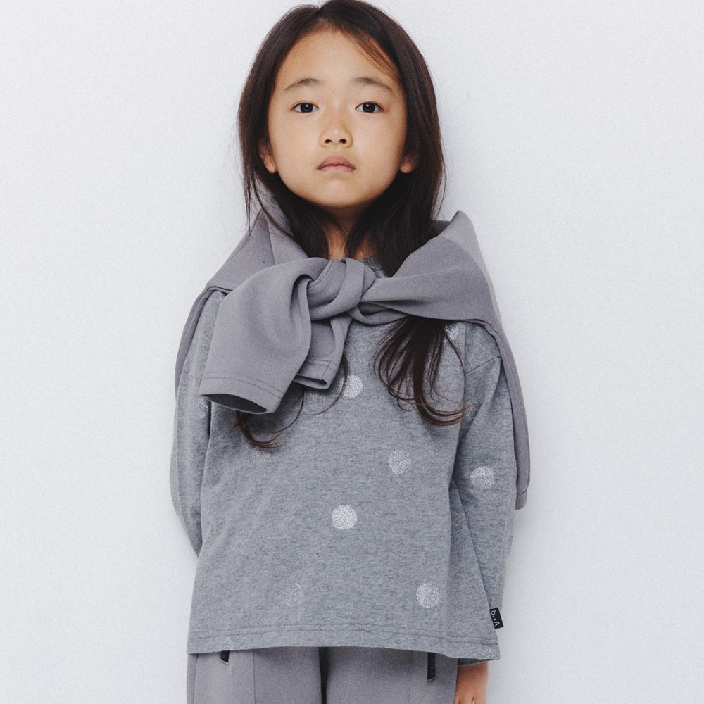 92:ドット柄グレー