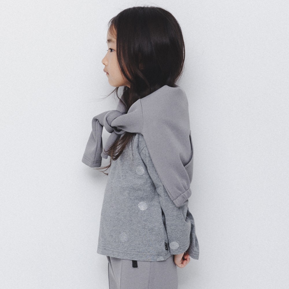 92:ドット柄グレー