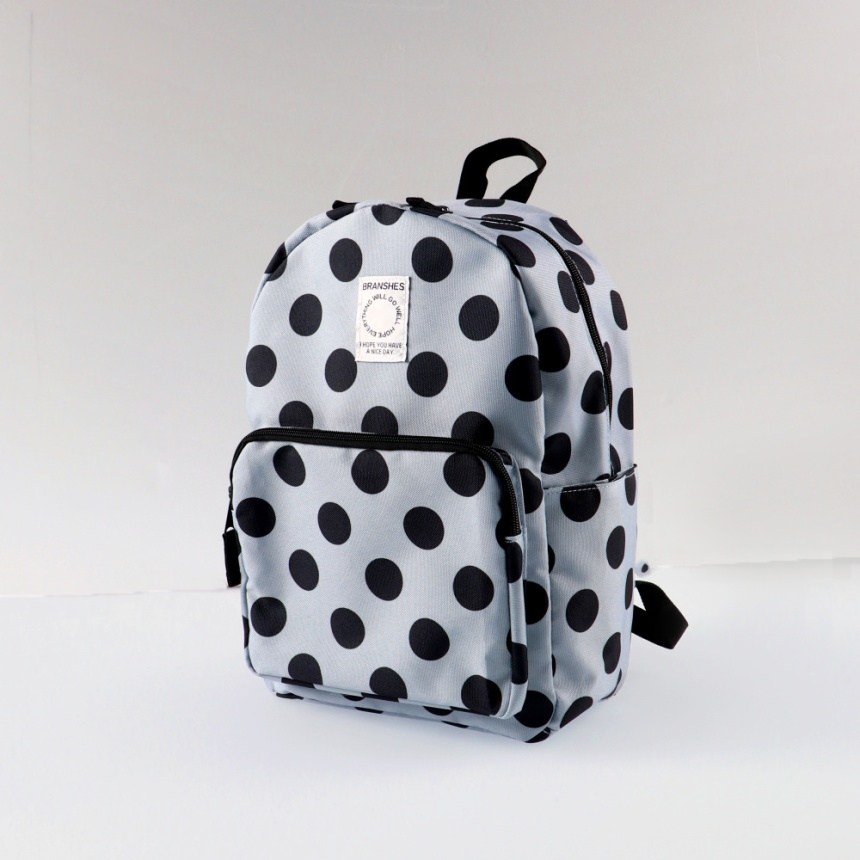 75_グレー_ドット柄