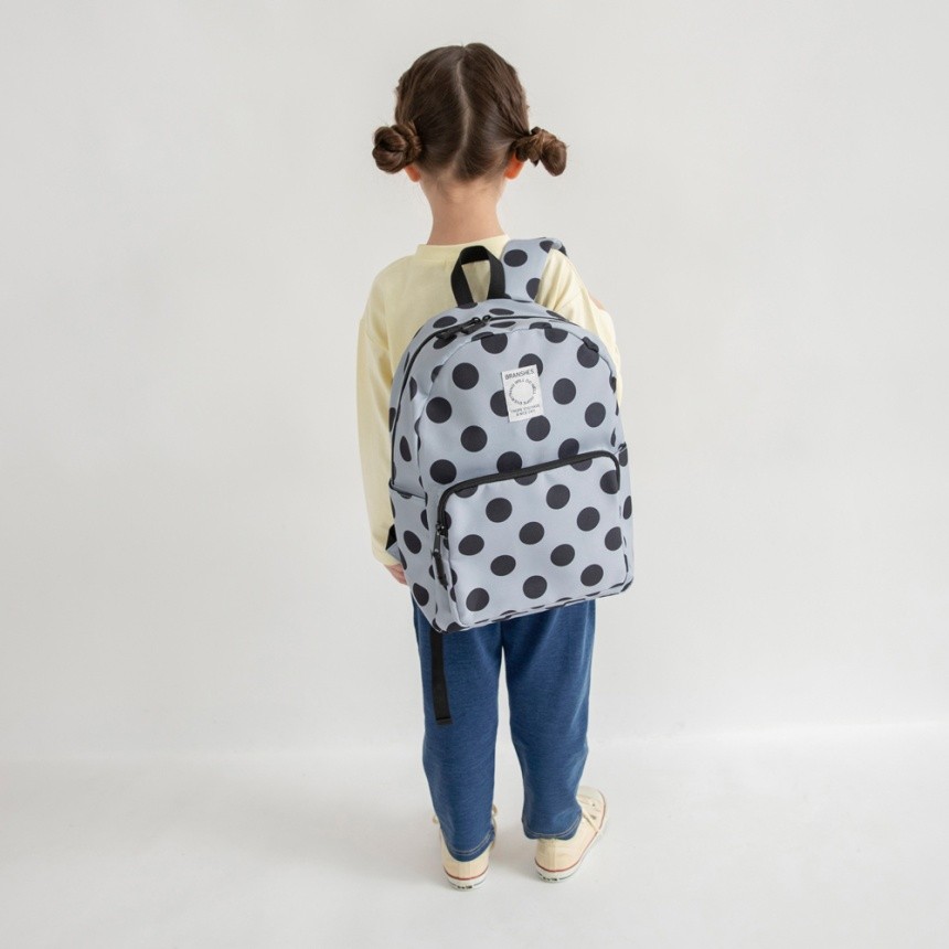 75_グレー_ドット柄