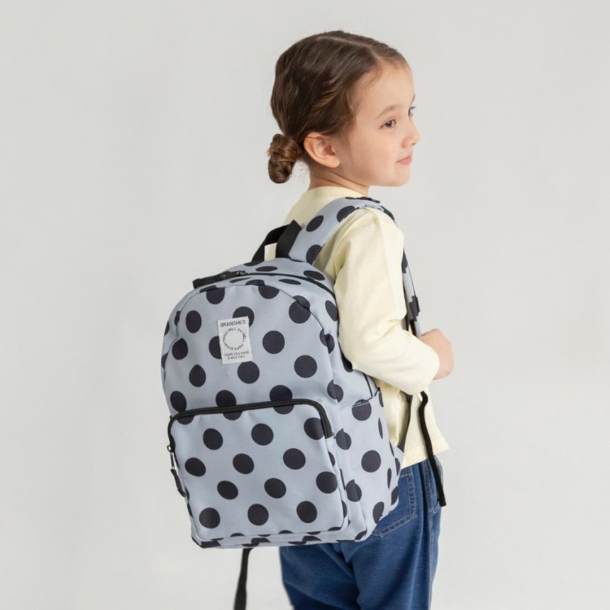 75_グレー_ドット柄