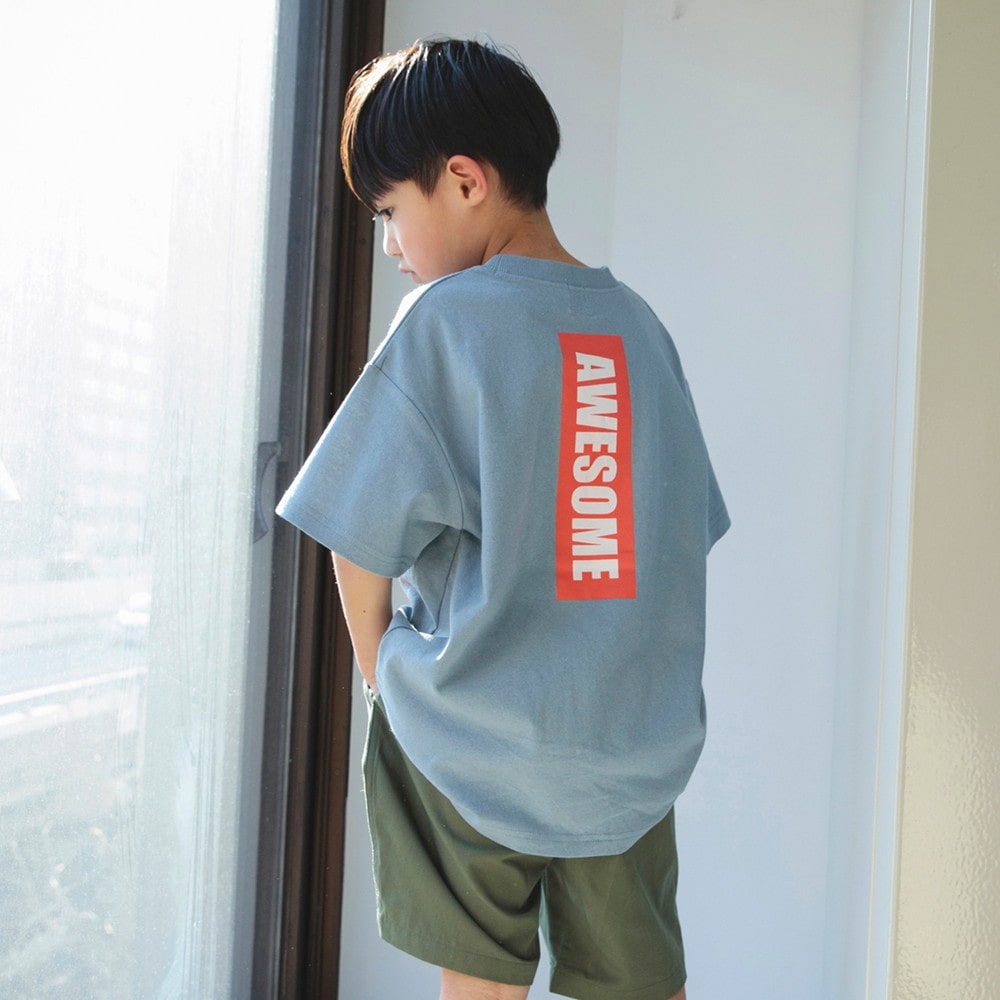 77:バックロゴ3-ブルーグレー