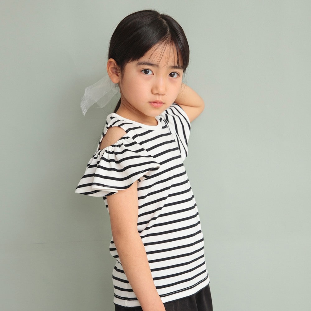 91:ボーダー-オフホワイト