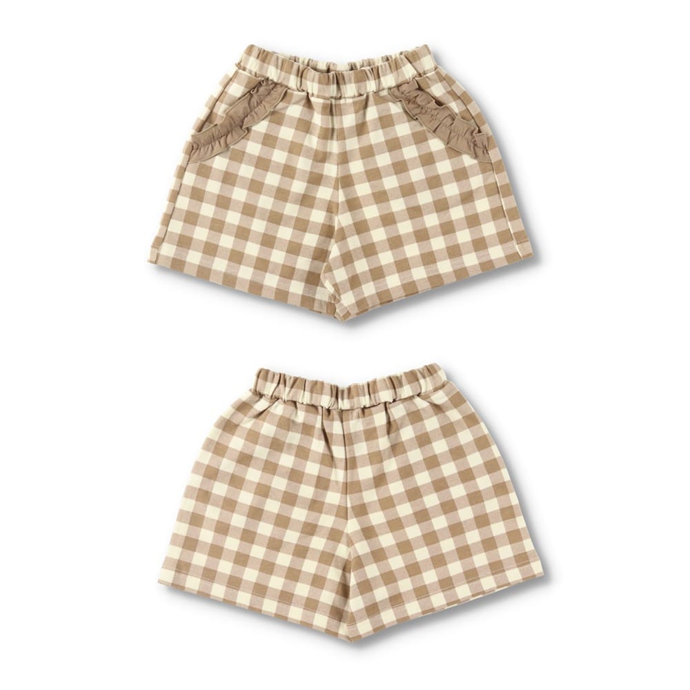 91:チェック-ベージュ