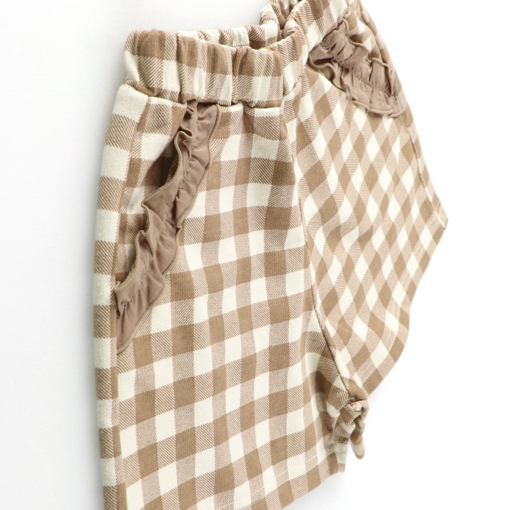 91:チェック-ベージュ