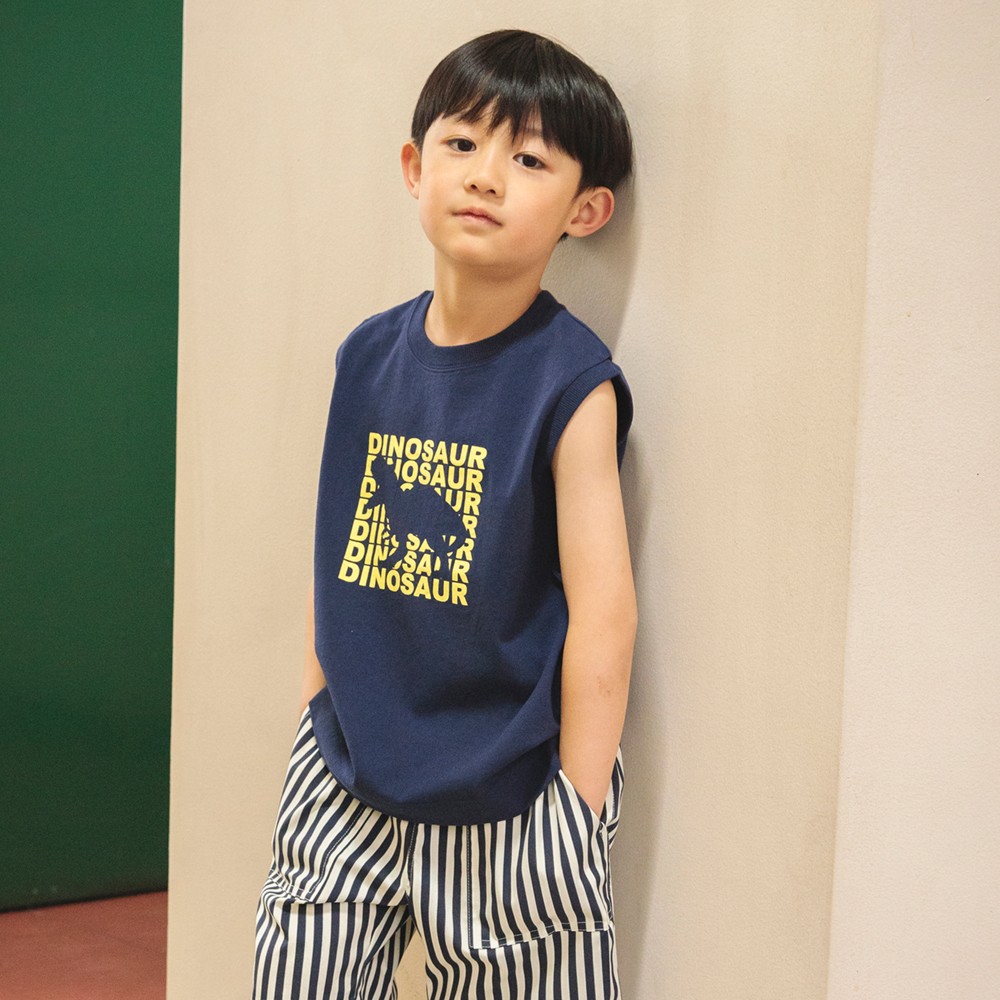 22:恐竜-ネイビーブルー