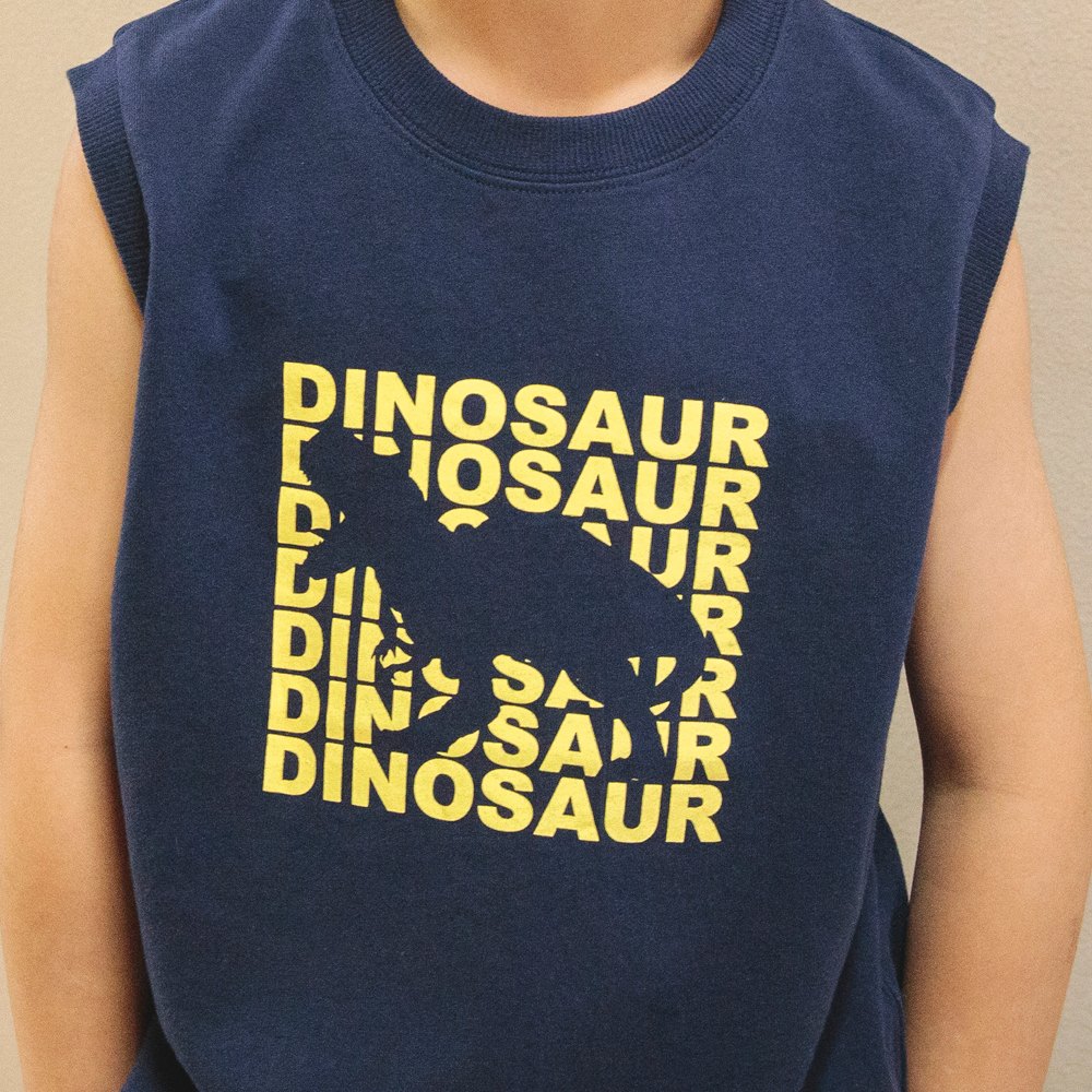 22:恐竜-ネイビーブルー