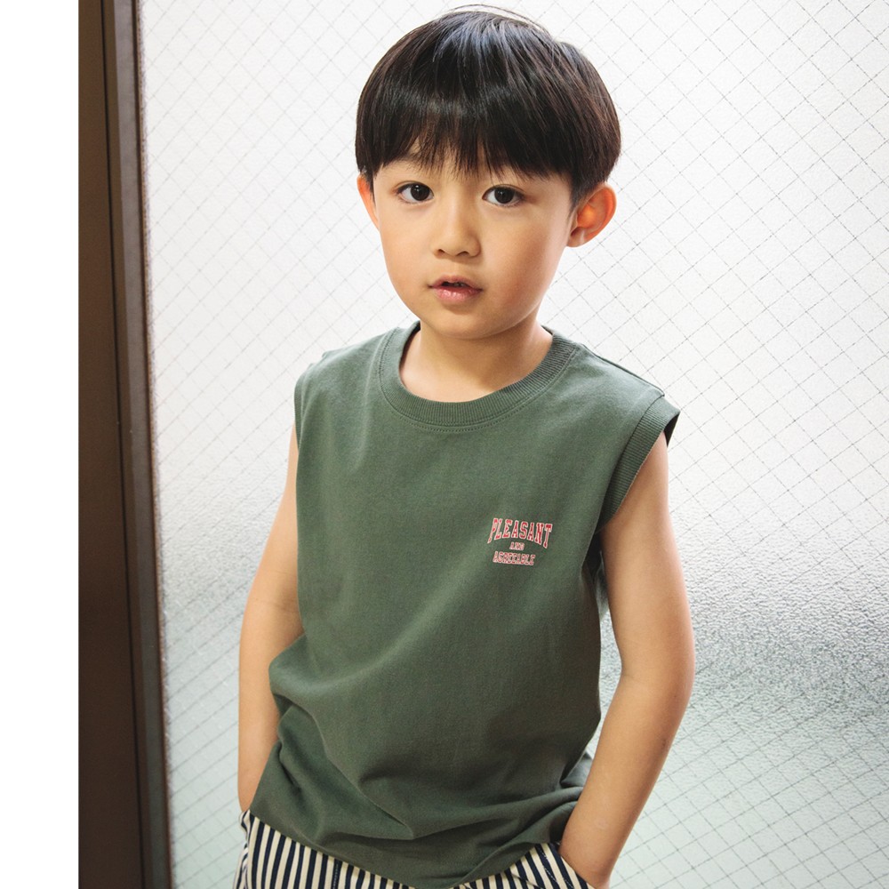 63:ワンポイント-カーキグリーン