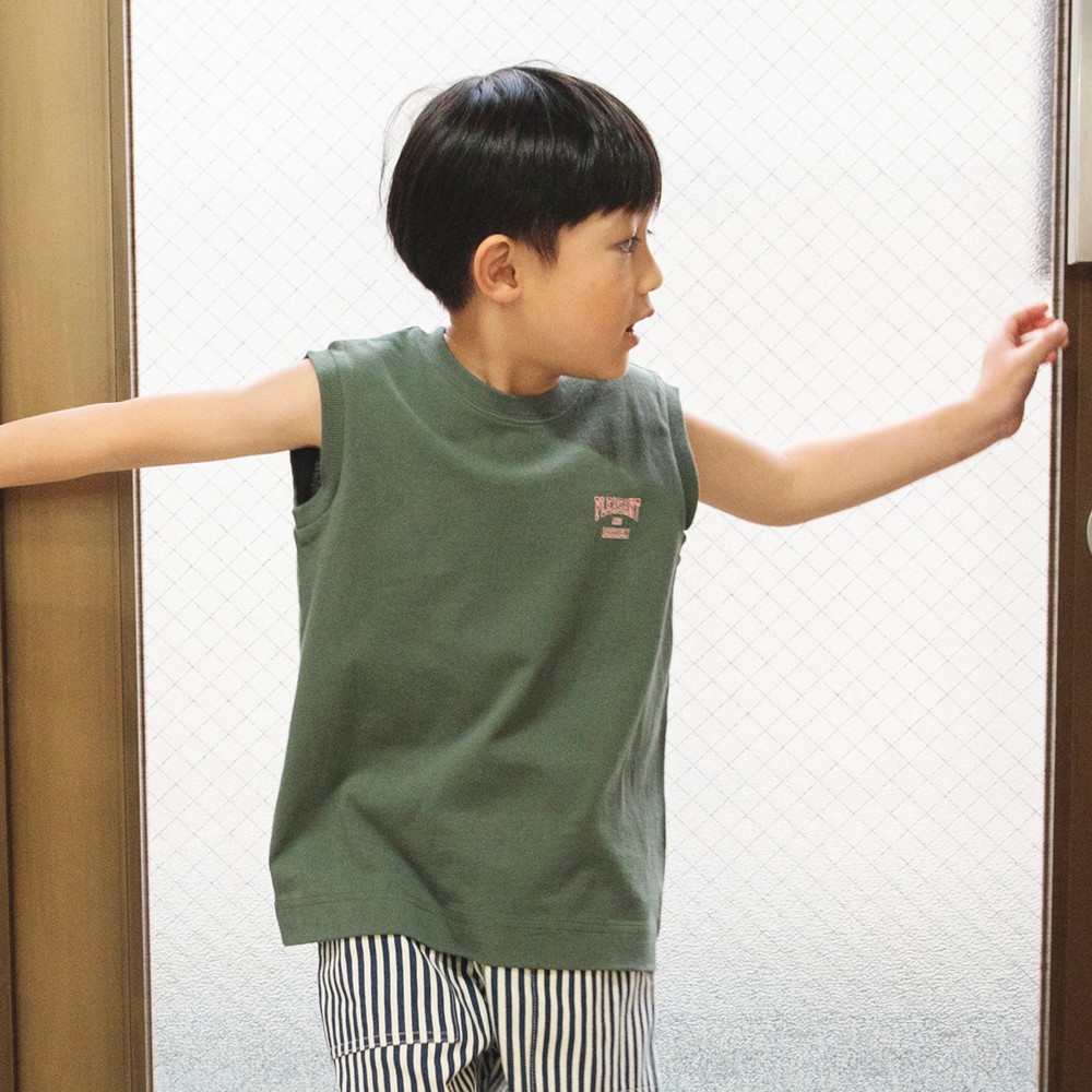 63:ワンポイント-カーキグリーン