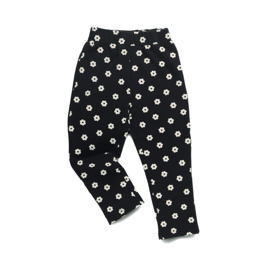 91_小花ドット_ブラック