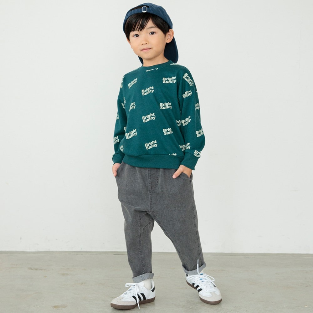 68:総柄-ダークグリーン