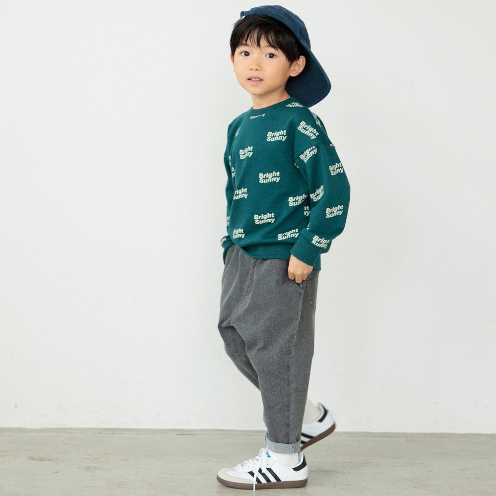 68:総柄-ダークグリーン