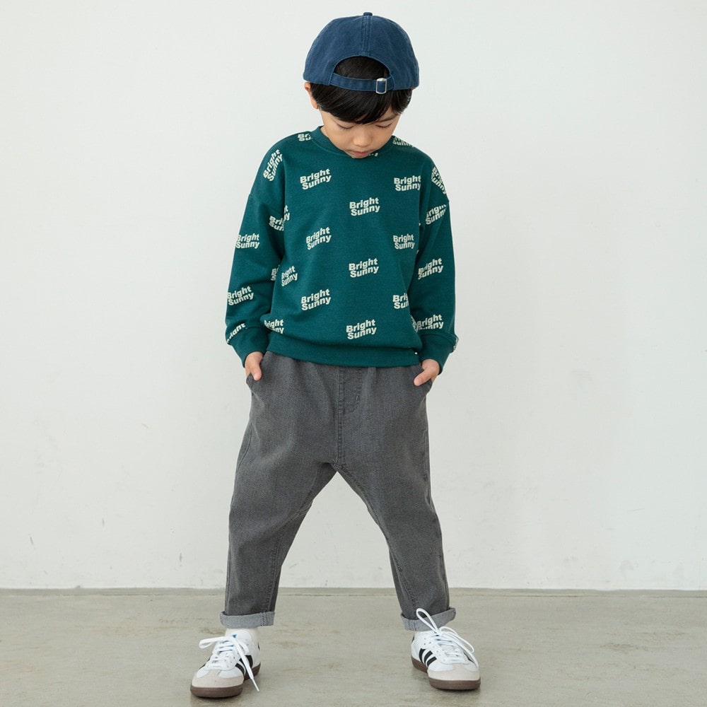 68:総柄-ダークグリーン