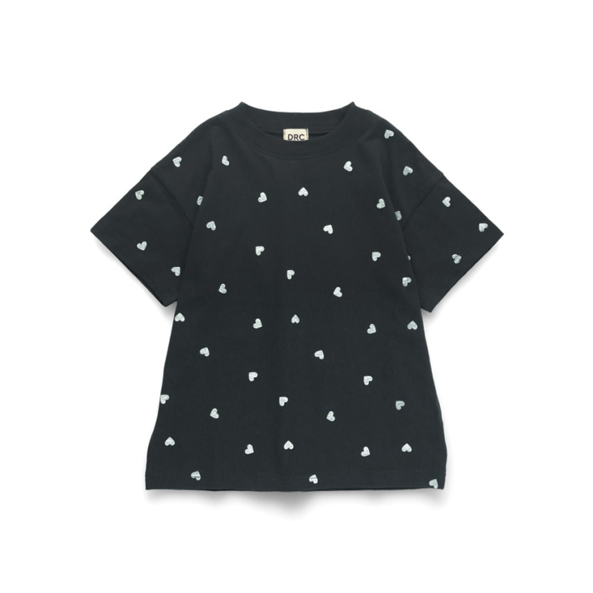 85:ハート柄-ブラック