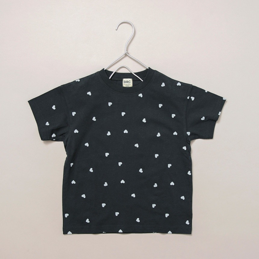 85:ハート柄-ブラック