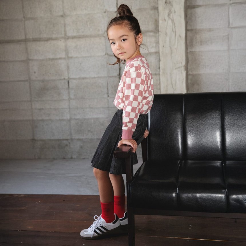 95:チェッカーフラッグ_ピンク