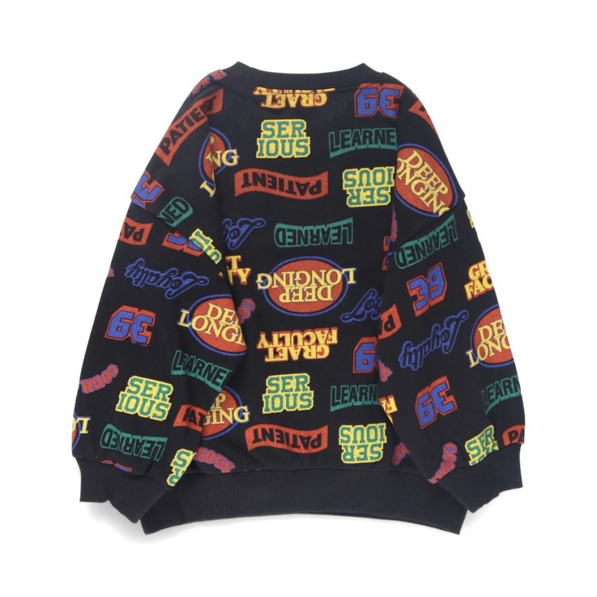 94_ブラック_ロゴ総柄