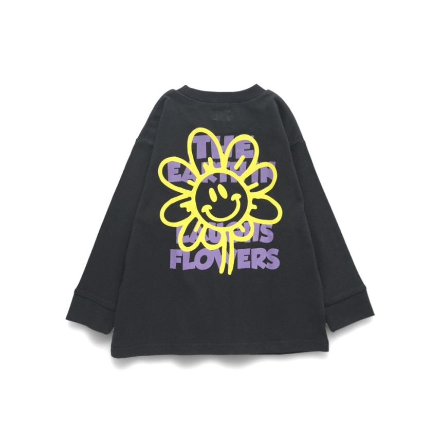 93_黒_スマイルフラワー