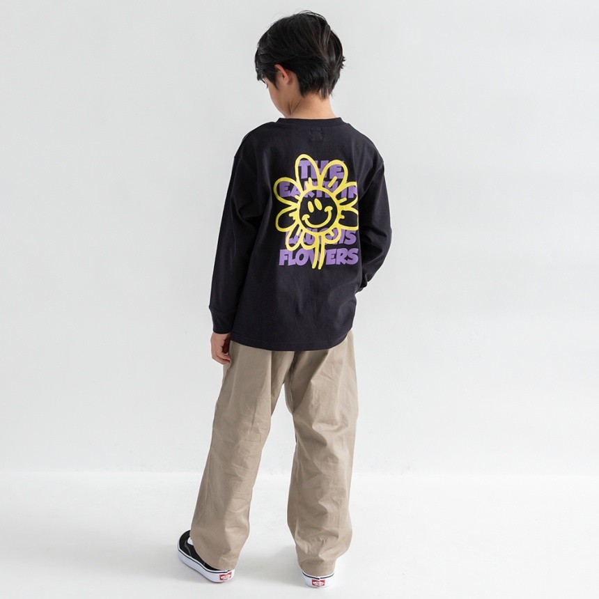 93_黒_スマイルフラワー