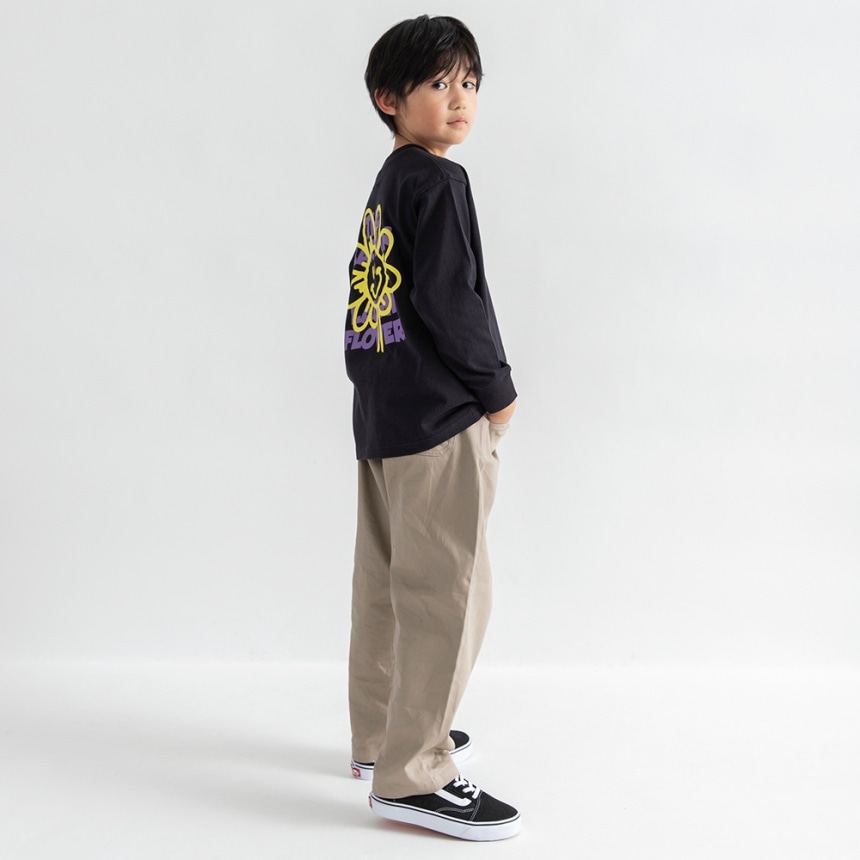 93_黒_スマイルフラワー