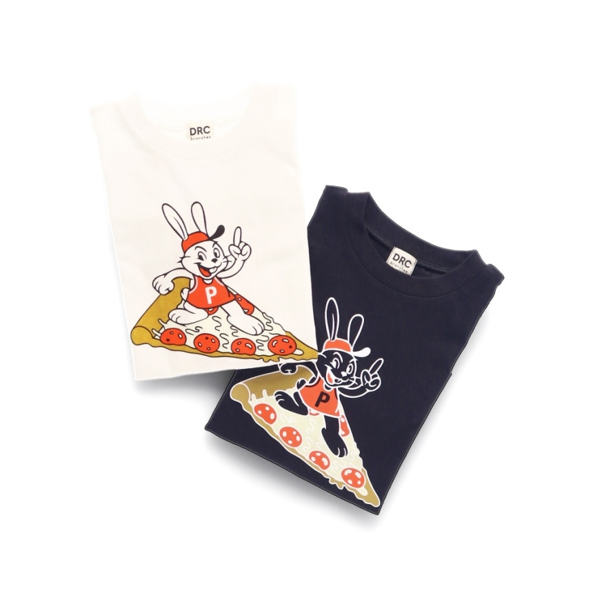 85_黒_うさぎとピザ