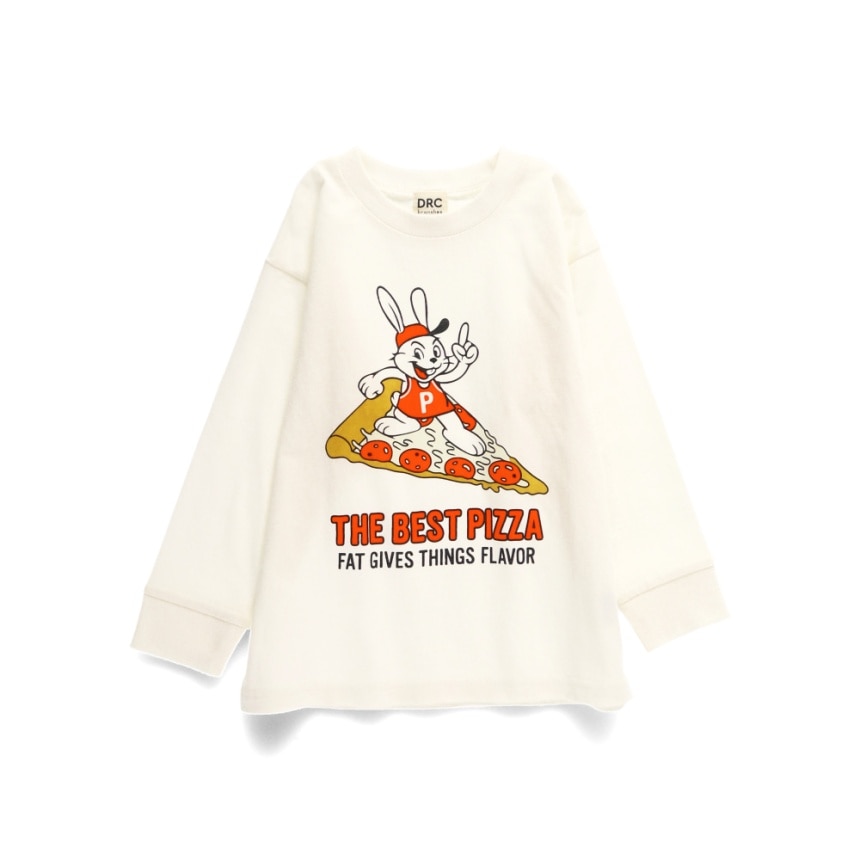 93_オフ白_うさぎとピザ