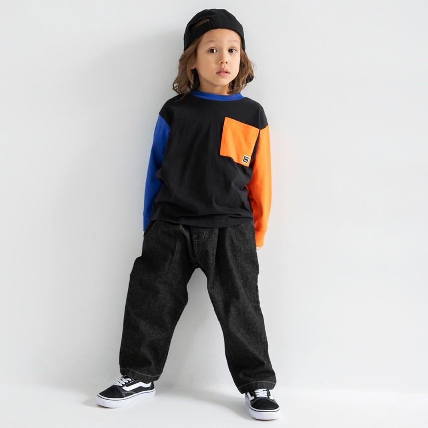 93_黒-オレンジポケット