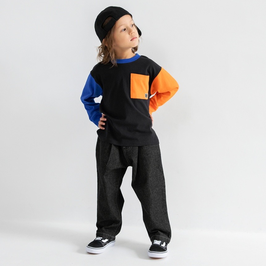 93_黒-オレンジポケット