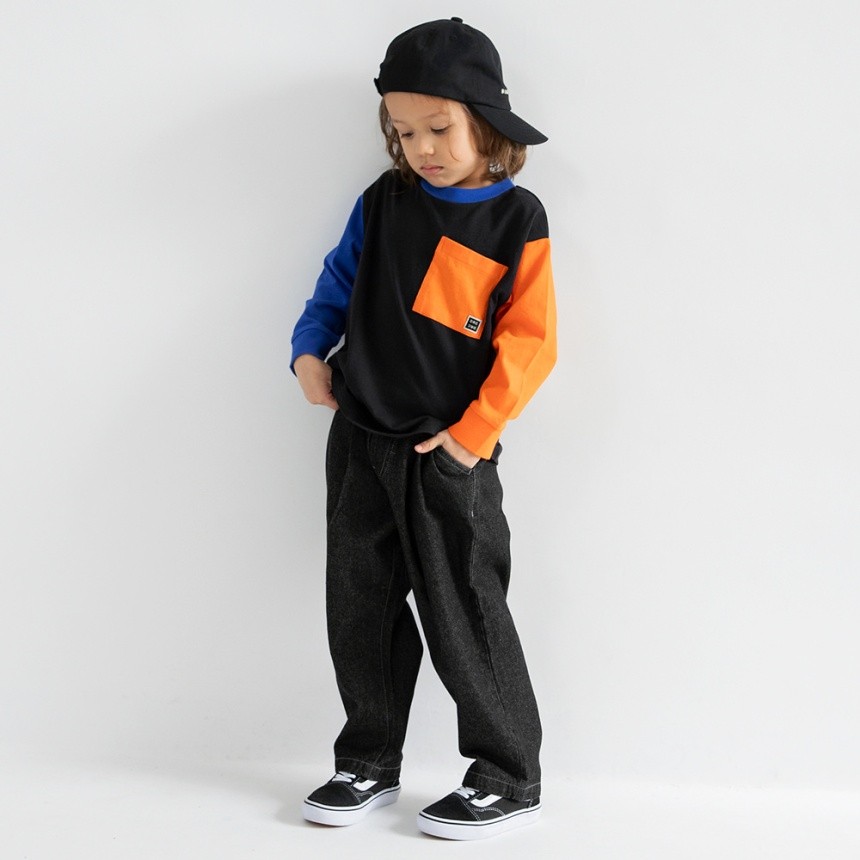 93_黒-オレンジポケット