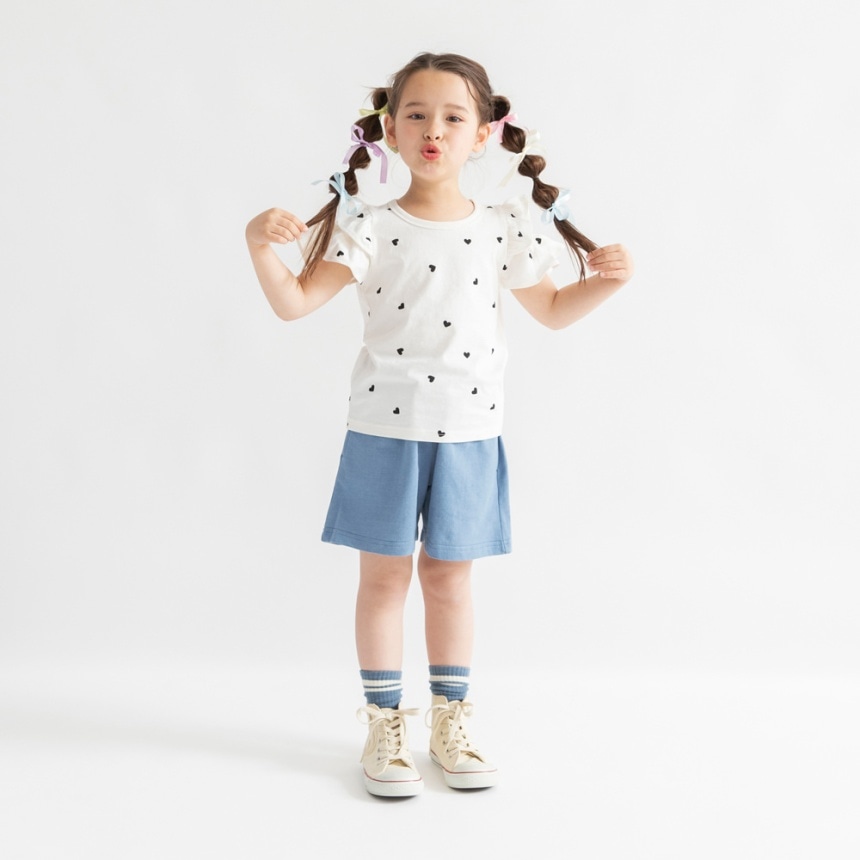 91:ホワイト_ハート柄