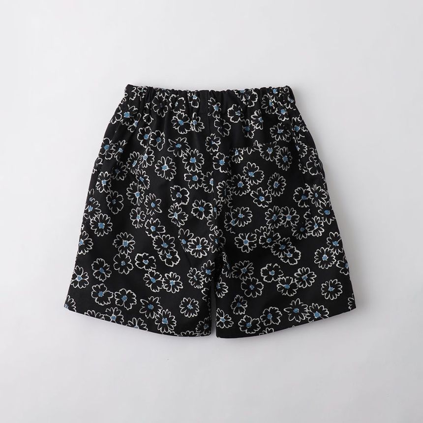 91:ブラック_小花