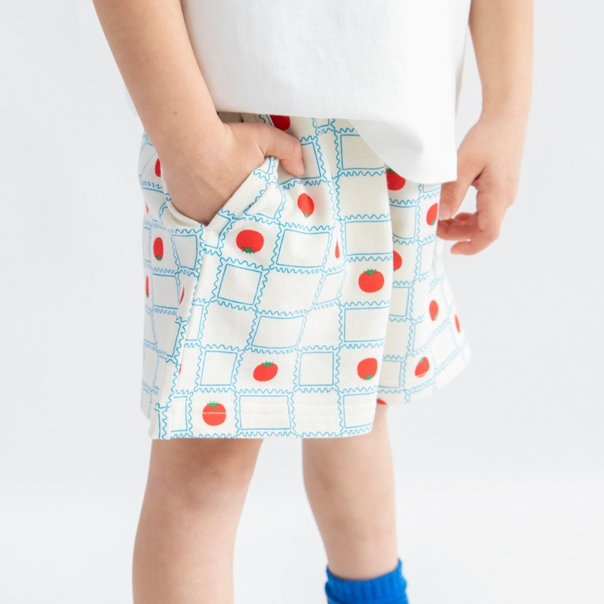 97:アイボリー_トマト柄