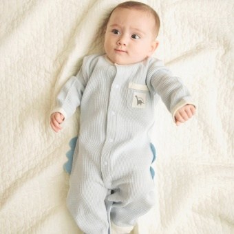 恐竜モチーフワッフル2WAYオール