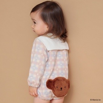 【boris/ボリス】おしりモチーフ長袖カバーオール