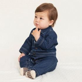 デニム/ツイルカバーオール