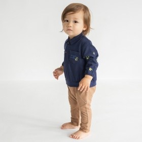 【おそろい】きんもくせい刺しゅうカバーオール