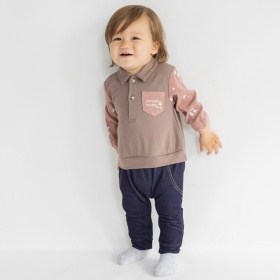 【おそろい】きんもくせい刺しゅうカバーオール