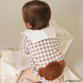 【boris/ボリス】おしりモチーフ長袖カバーオール