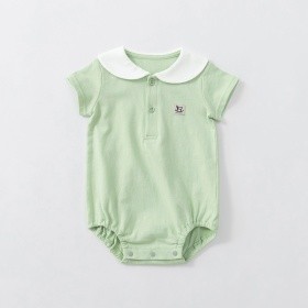 丸襟半袖カバーオール