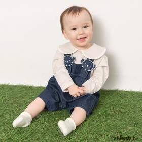 【boris/ボリス】モチーフ付きサロペット