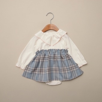 【おそろい】チェックカバーオール