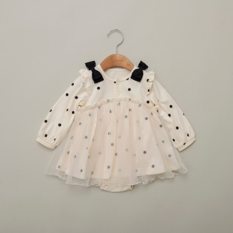 リボン付きカバーオール