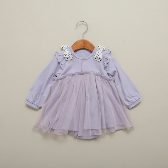 リボン付きカバーオール