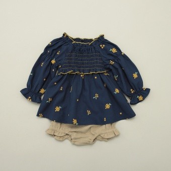 【おそろい】きんもくせい刺繍トップス＆ボトムスセット