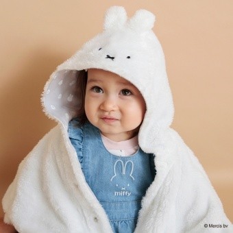 【ベビー/miffy/ミッフィー】フード付きケープ