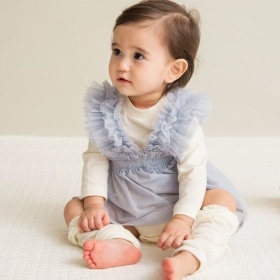 【キッズとおそろい】チュールトップスセットカバーオール